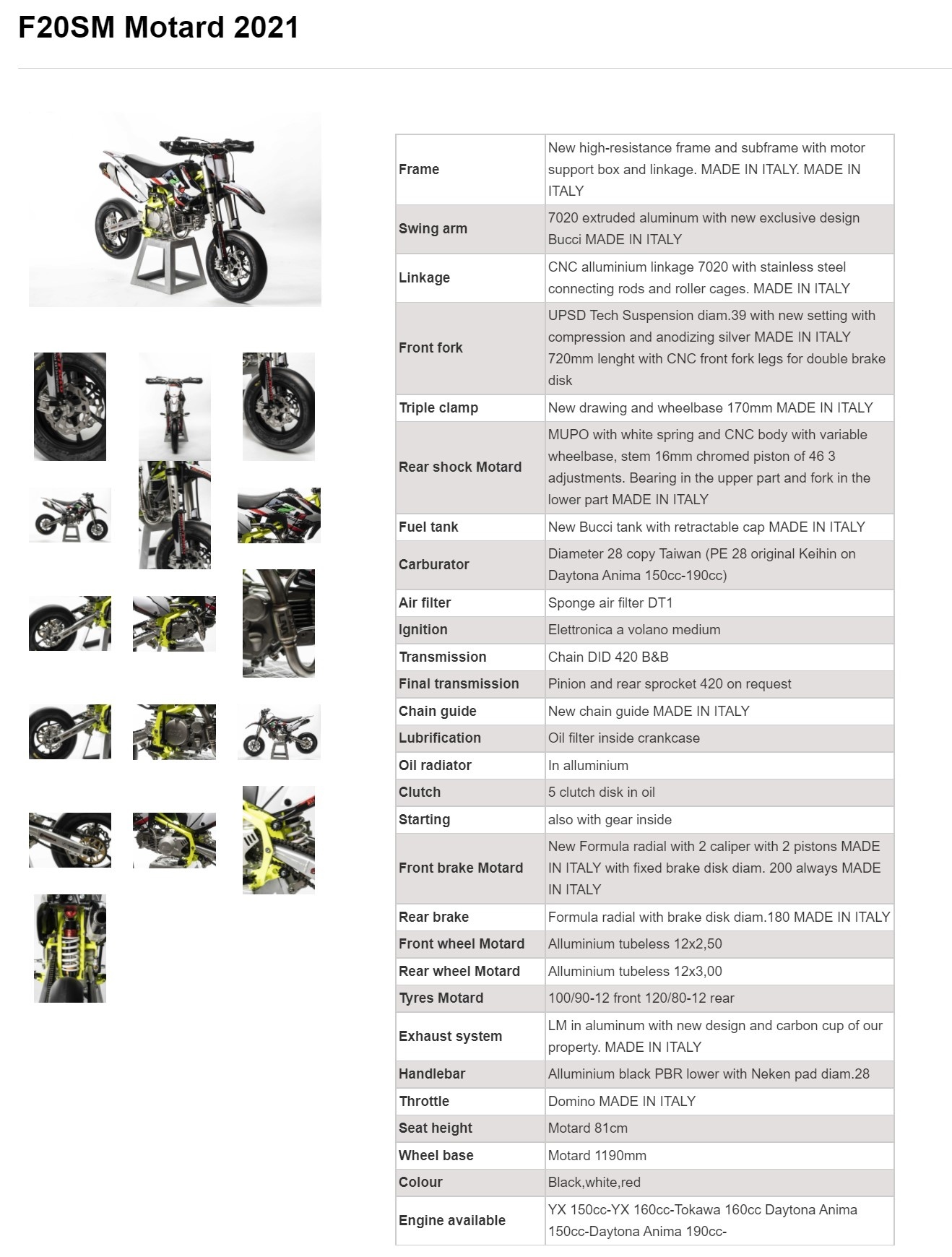 2021 Bucci F20SM Mini Motard photo 15